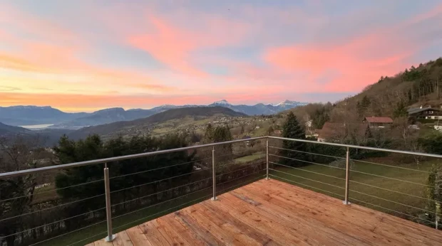 Rambarde inox avec c&acirc;bles